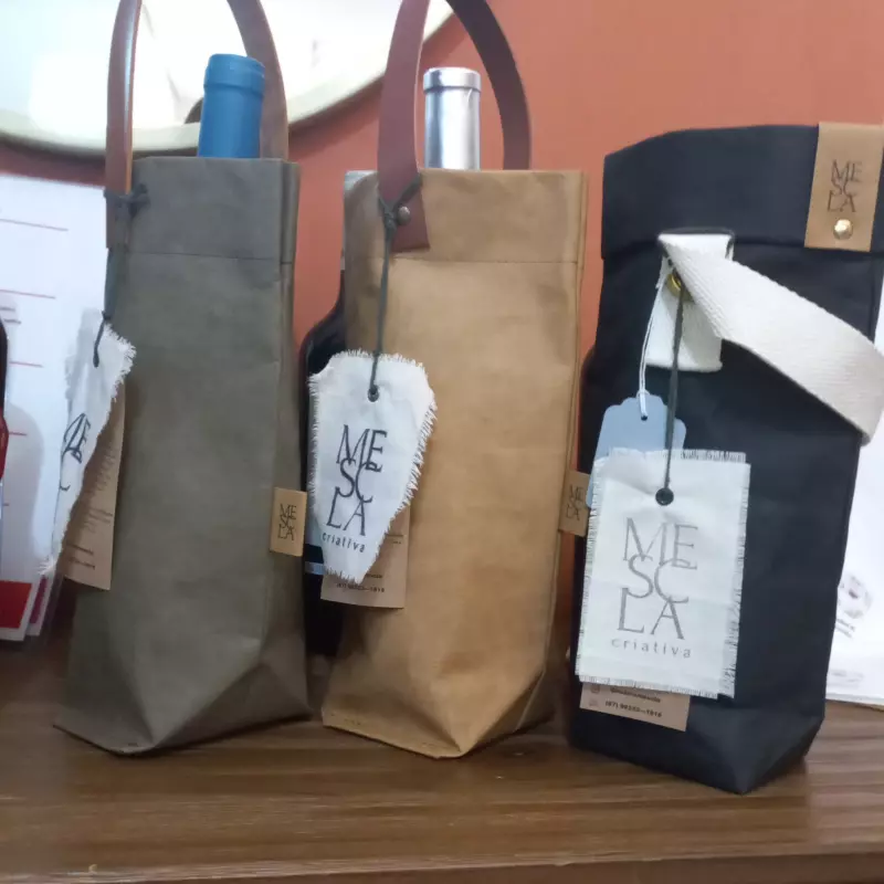 Porta vinho bag  ecológico