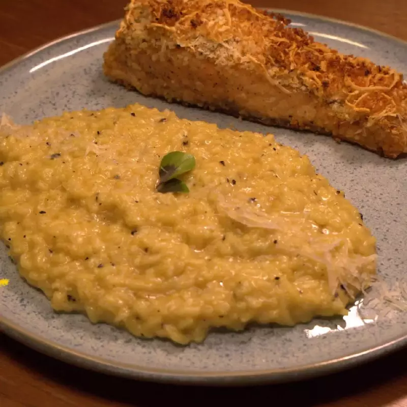 Risoto de limão siciliano com Salmão