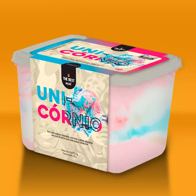 Sorvete de Unicórnio - 1,5 L Pote