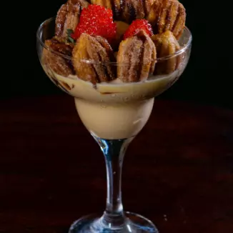 Mini churros servido