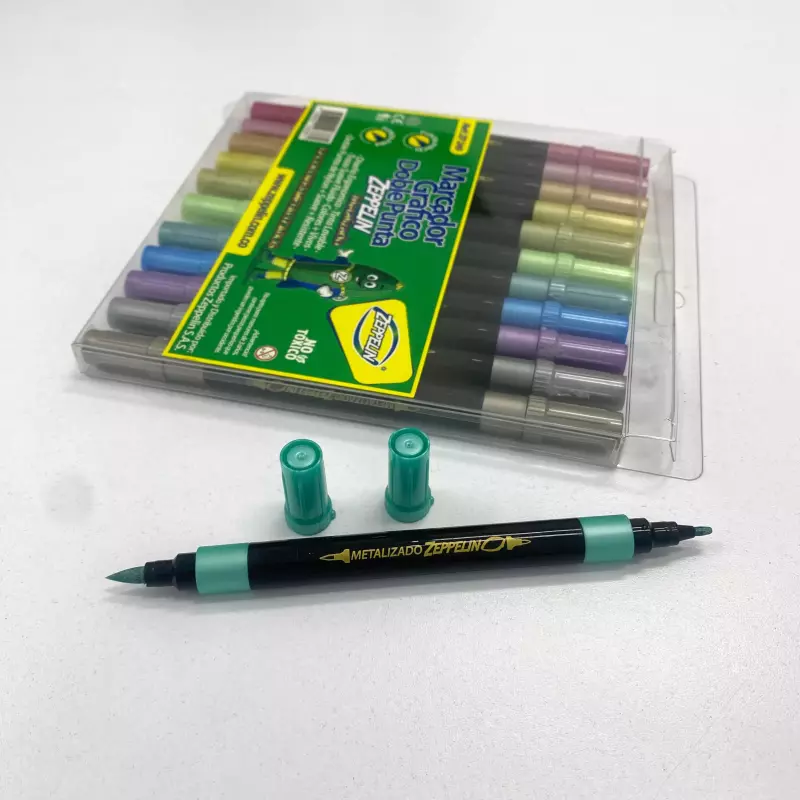 PLUMON DOBLE PUNTA METALIZADOS