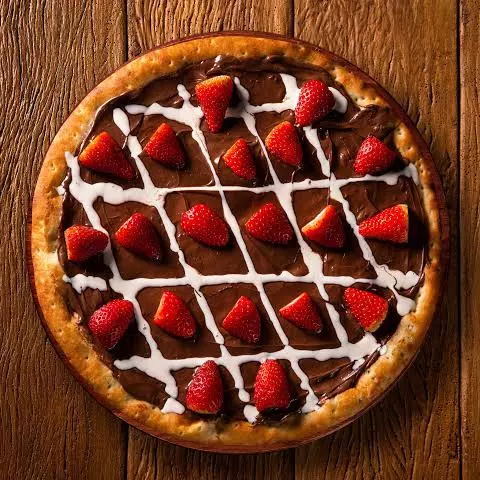 Pizza Chocolate com Morango