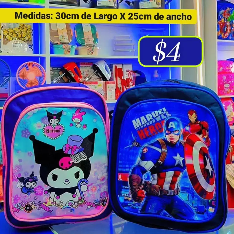 Bolsos Escolares de personajes