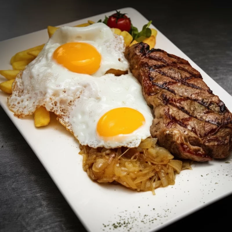 Bistec alo pobre