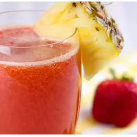 1 SUCO DE MORANGO COM ABACAXI 300ML