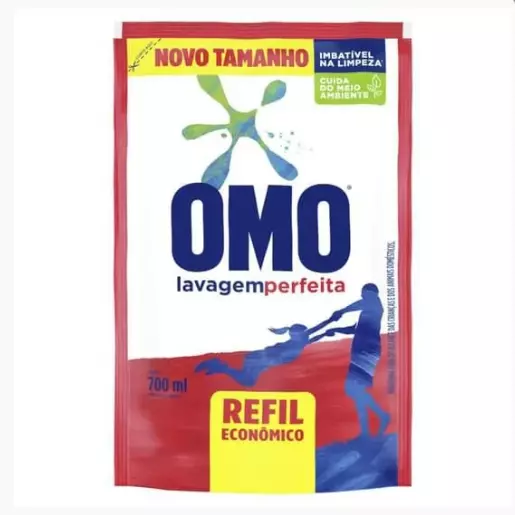 Lava Roupas Líquido Omo 700ml Refil