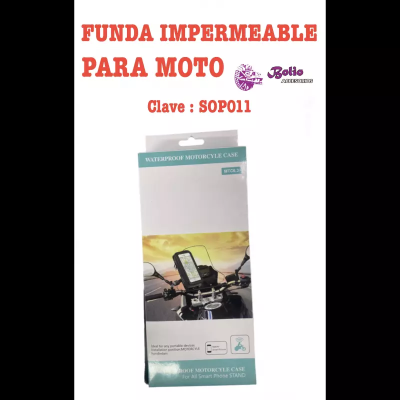 Funda impermeable moto Clave: SOP011
