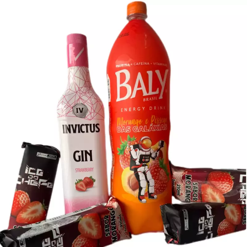 COMBO GIN INVICTUS MORANGO