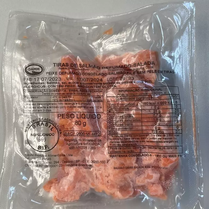 TIRAS SALMAO DEFUMADO SALADA