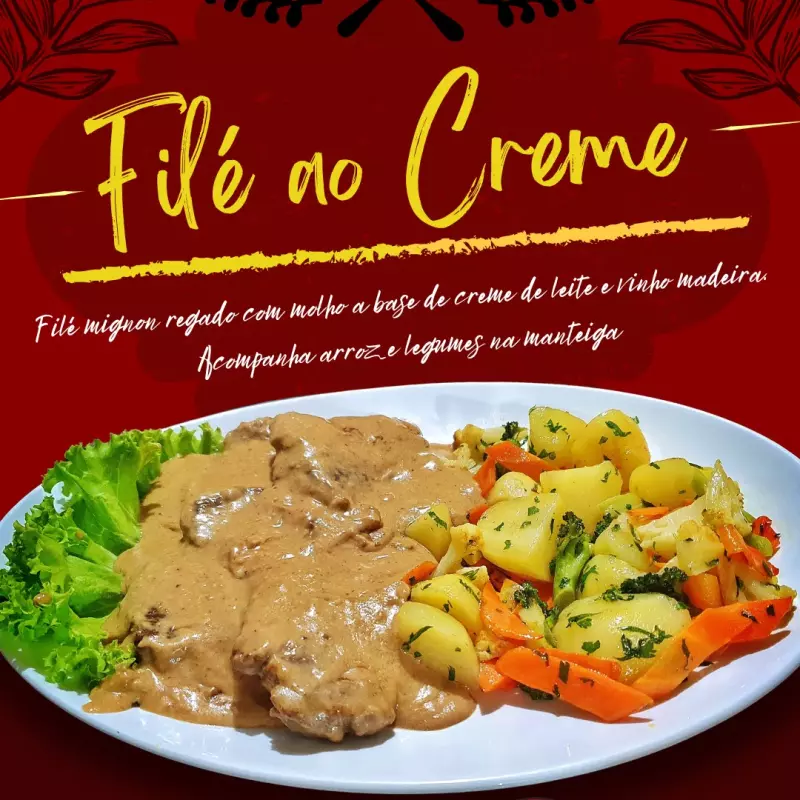 FILÉ AO CREME