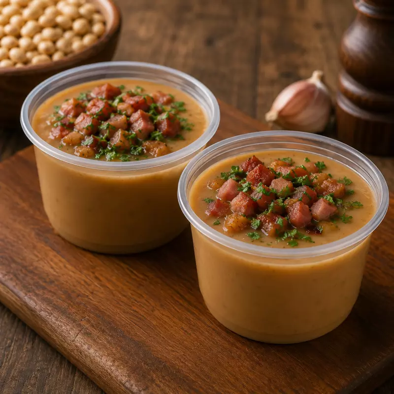 Caldo de Feijão c/ Calabresa e Bacon