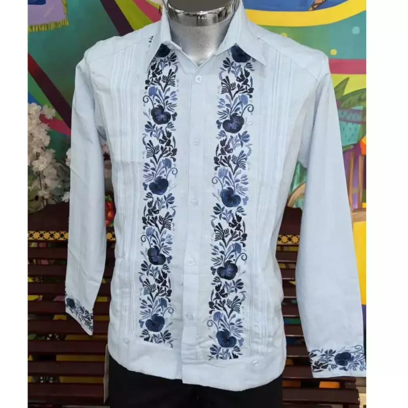 Guayabera Colibri Celeste
