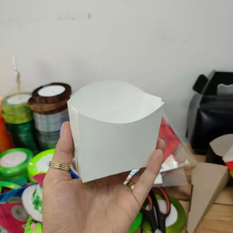 Porta Papa Frita Pequeño Blanco