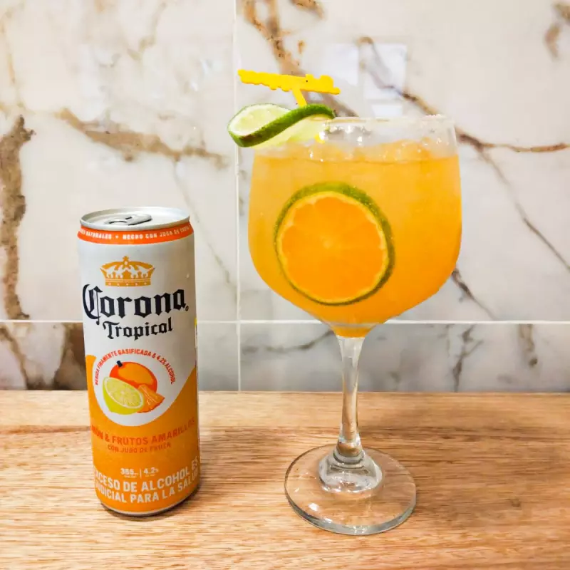 SODA CORONA TROPICAL FRUTOS AMARILLO