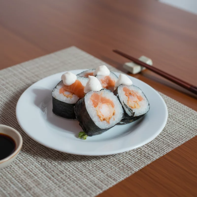 Hossomaki salmão e camarão