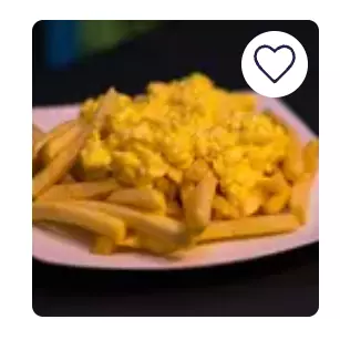 Papas fritas con huevo