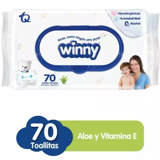 Toallas Humedas Winny Aloe X 70
