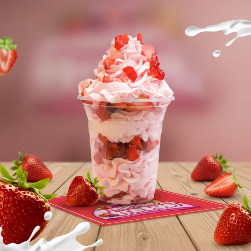 Fresas con crema chicas