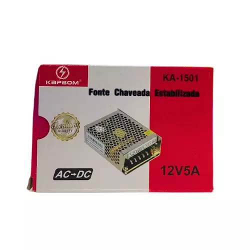 FONTE CHAVEADA KAPBOM 12V 5A KA-1501
