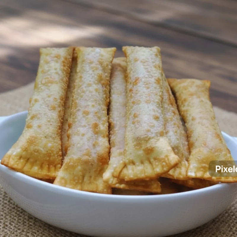 Enroladinho de massa de pastel