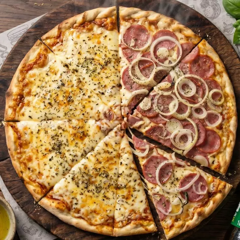 Escolha sua Pizza Meio a Meio