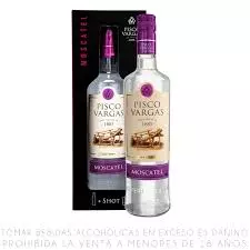 PISCO VARGAS MOSCATEL + SHOT
