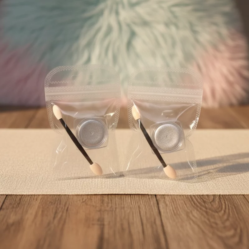 Efecto espejo plateado c/aplicador