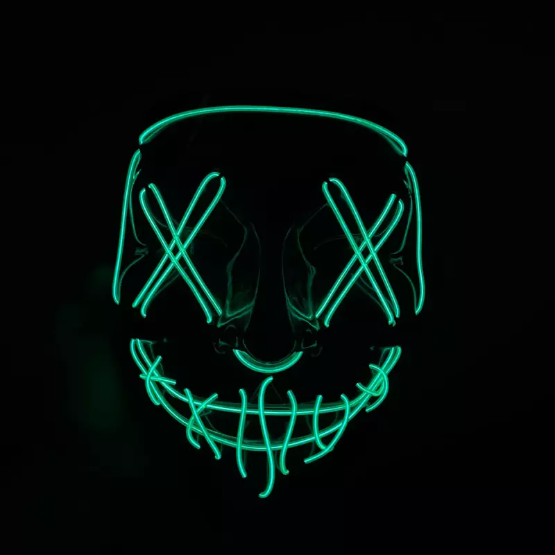 Máscara led verde