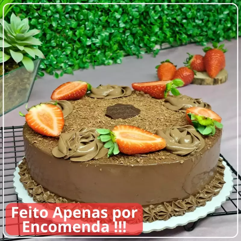 Ganache de choc. Belga 70% c/Morango