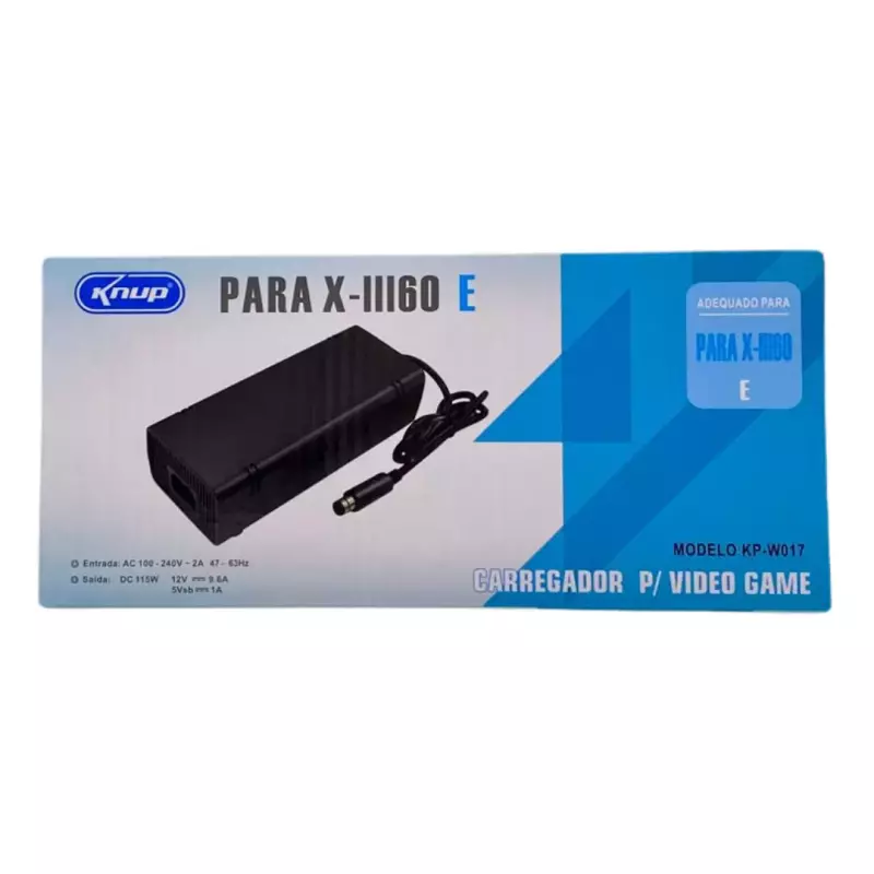 FONTE P/XBOX 360 E KNUP KP-W017 1P