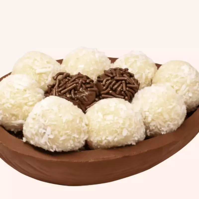Ovo Páscoa Beijinho com Brigadeiro