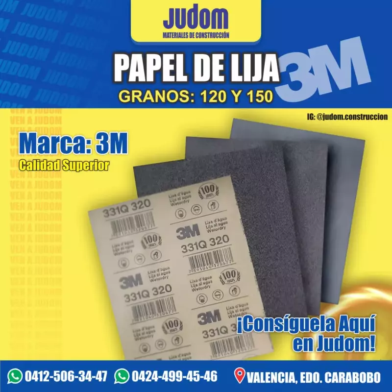 LIJA 120-150 3M (PLIEGO)