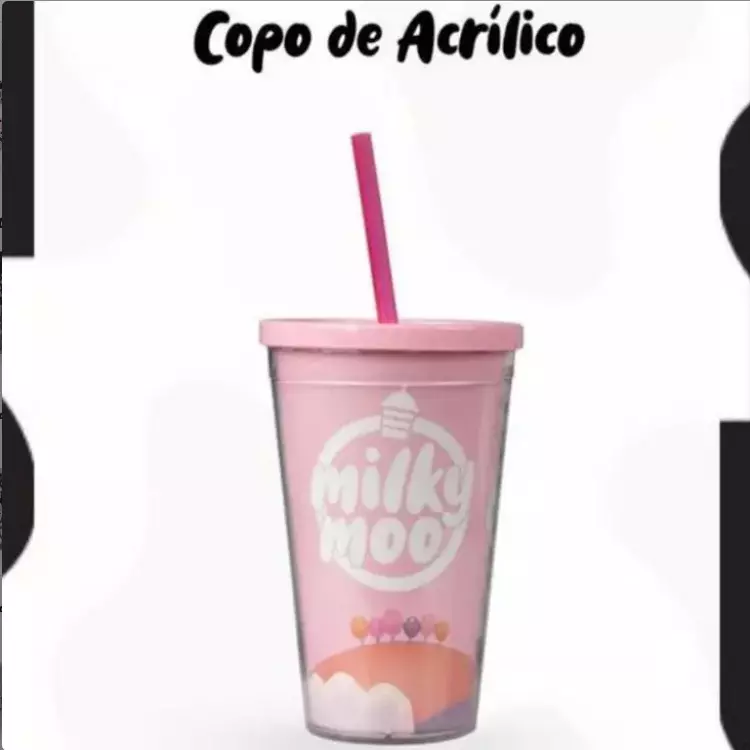 Copo de Acrílico rosa
