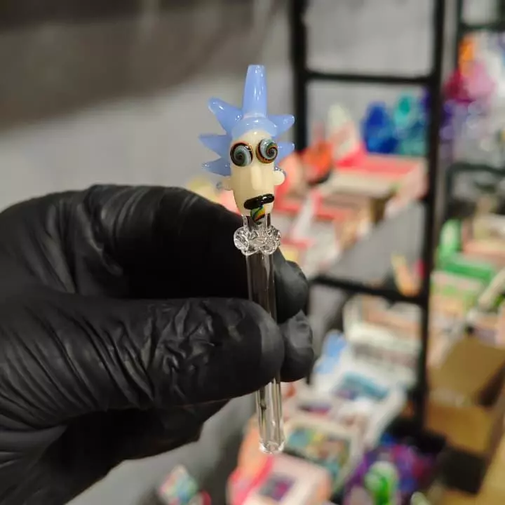 Piteira de Vidro Rick Psicodelico