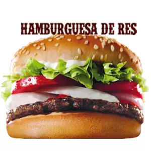 HAMBURGUESA DE RES