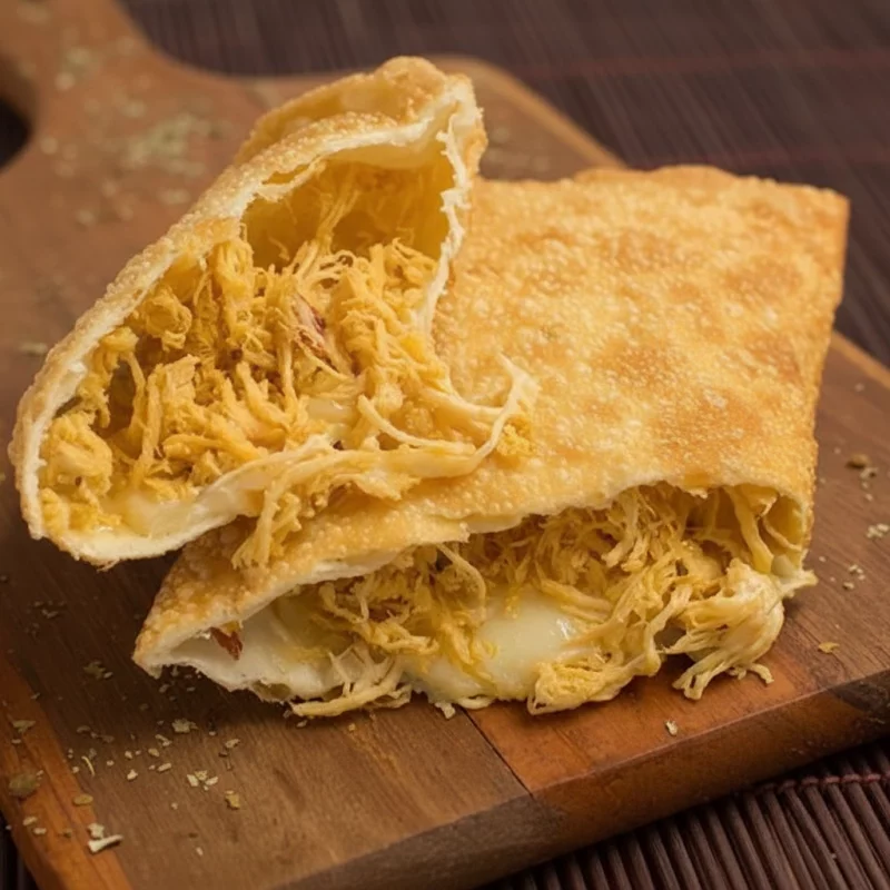 pastel de frango com queijo 20cm