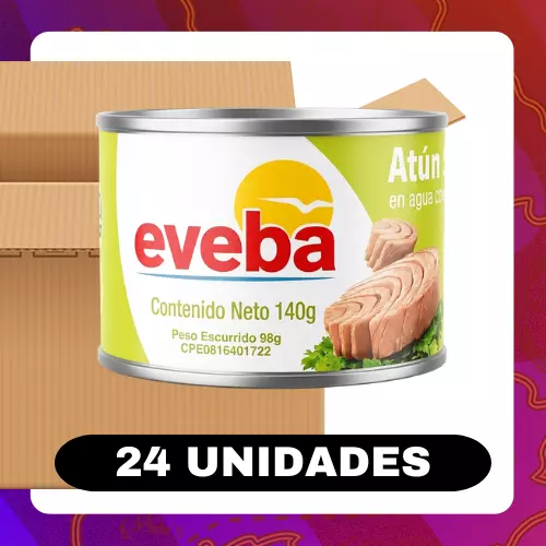 Bulto Eveba Atún Agua Limón 140g