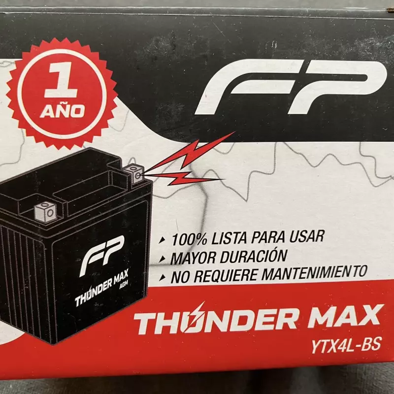 BATERIA FP THUNDER MAX AGM YTX4L-BS