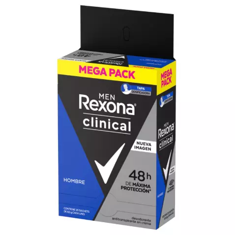 Desod. REXONA CLINICAL MEN SOBRES