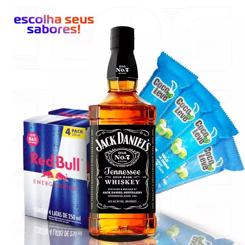 COMBO JACK DANIEL'S + RED BULL
