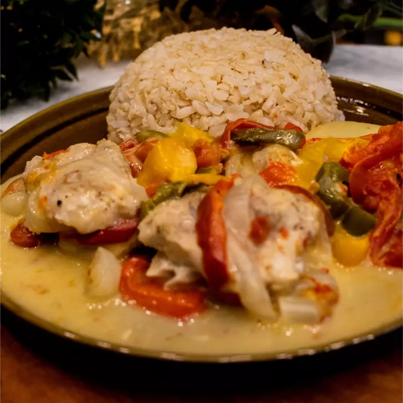 Arroz, Legumes e Moqueca