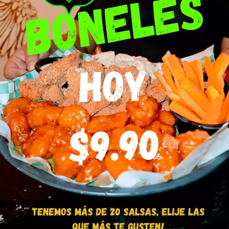 Boneles $9.90 pza (Pedido mínimo 20