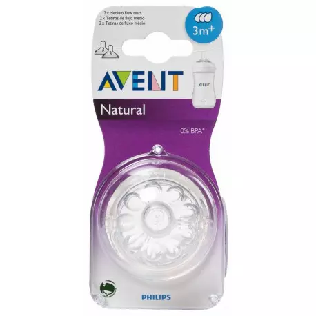 BLISTER TETINAS NATURAL MEDIO X2