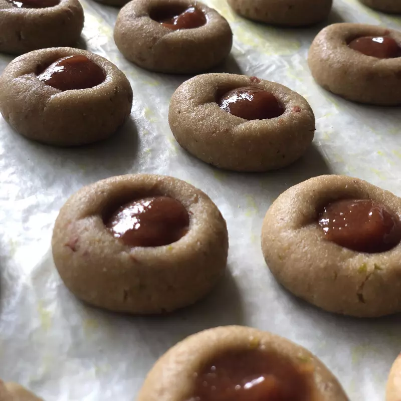 Galletas con centro de jalea