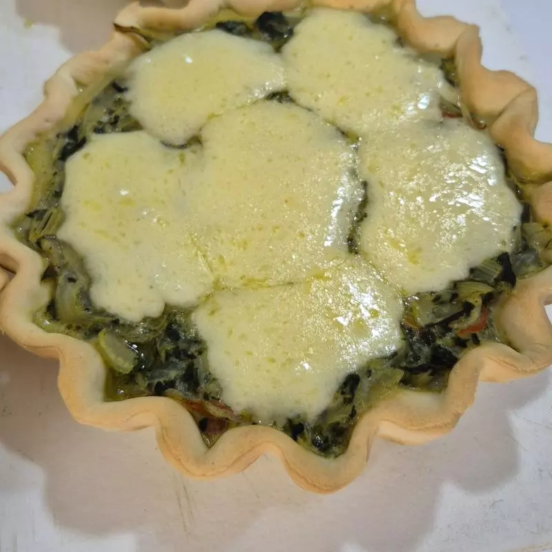 Tarta de acelga y queso