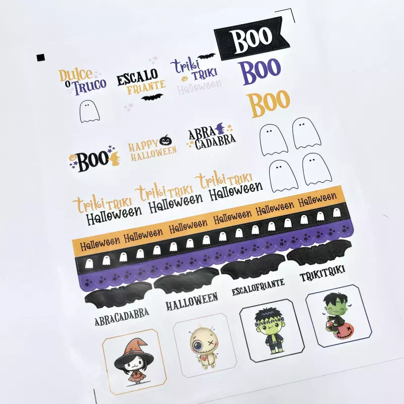 hoja sticker halloween