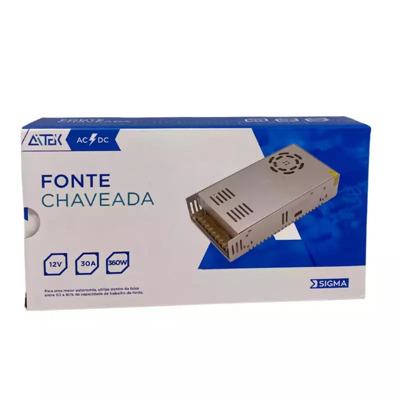 FONTE COMEIA CHAVEADA 12V 30A F3012