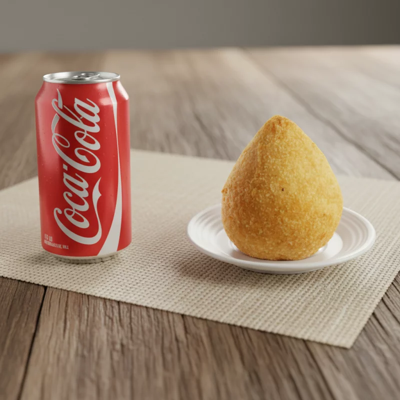 Coxinha + Coca lata