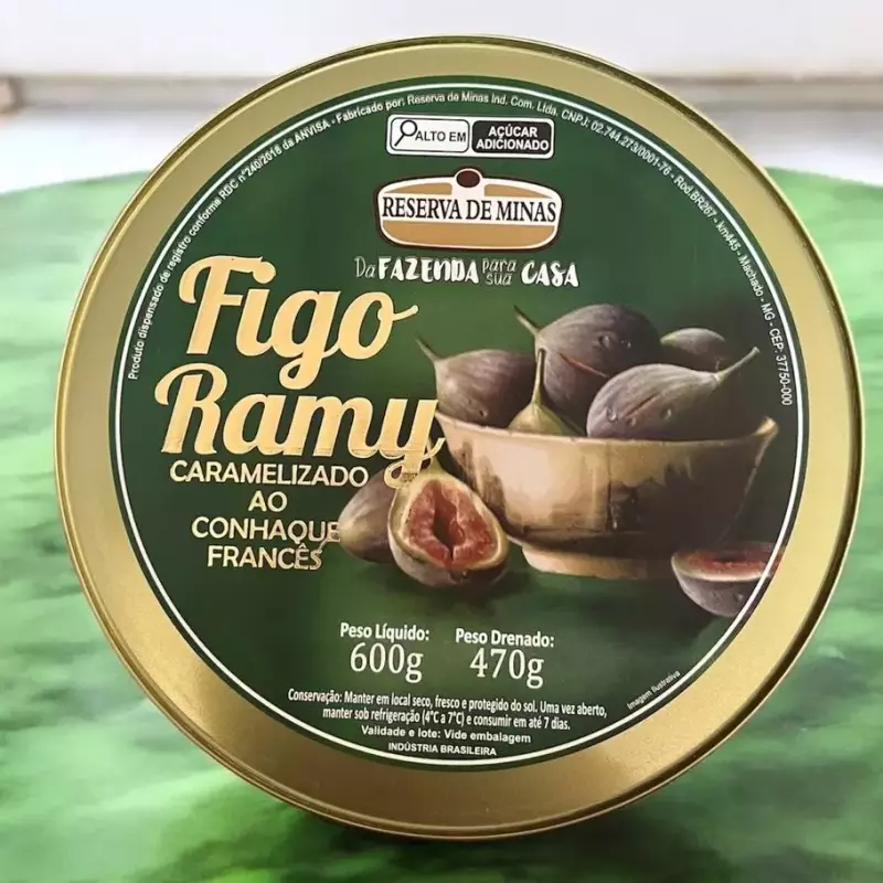 Figo ramy caramelizado ao conhaque