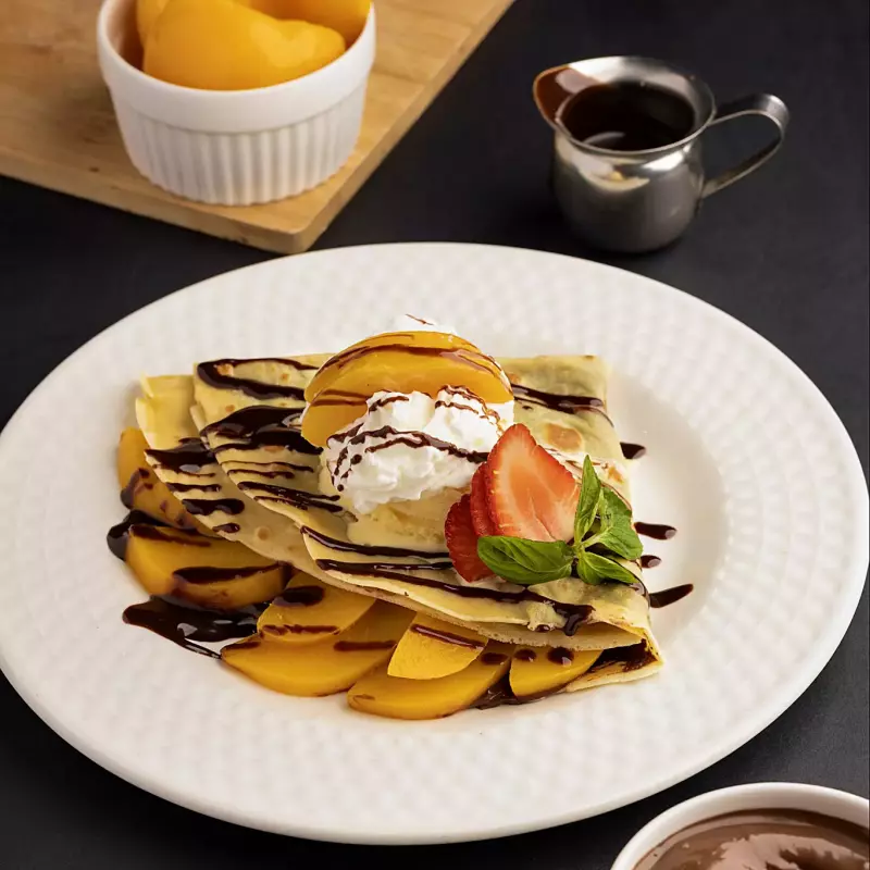 Crepa con Melocotón